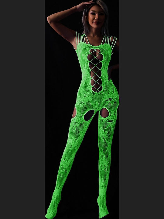 Glow In Dark Sexy Bodystocking Grün