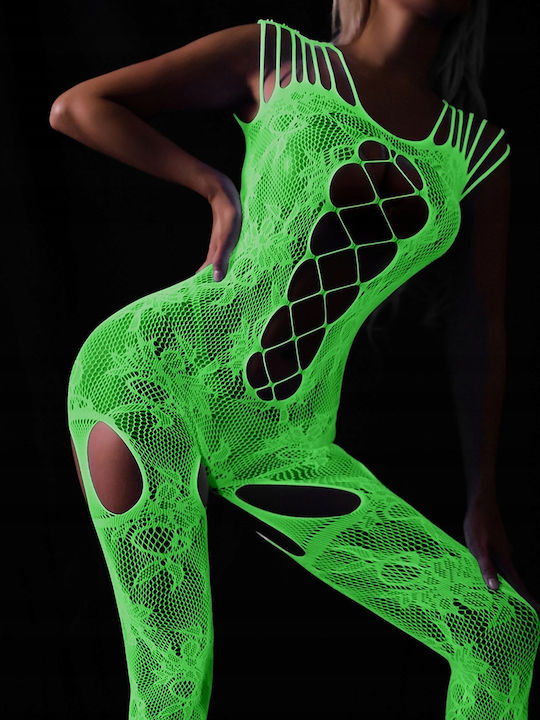 Glow In Dark Sexy Bodystocking Grün