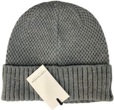 Beanie Unisex Beanie Knitted in Gray color