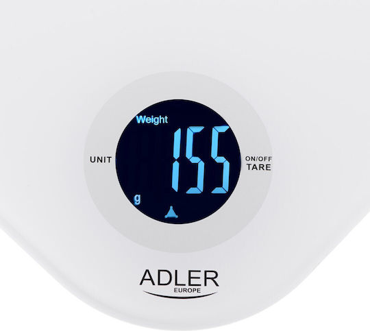 Adler Digitale Küchenwaage bis 10kg Weiße
