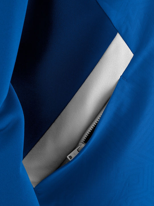 Jachetă hanorac pentru femei Cu glugă Royal Blue/White