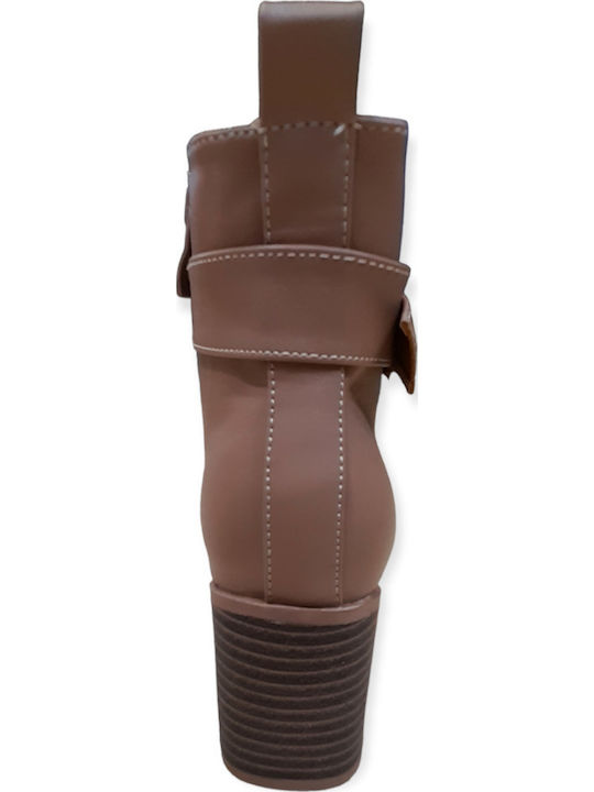 Stiefeletten Damen Khaki
