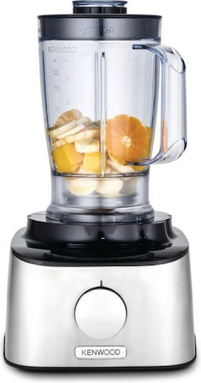 Kenwood Multifunktions-Food-Prozessor 800W mit Behälter 2.1Es und Blender-Kanne Silber