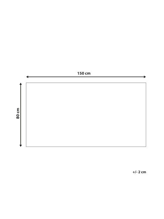 Beliani Χαλί Διάδρομος Μπλε 80x150cm