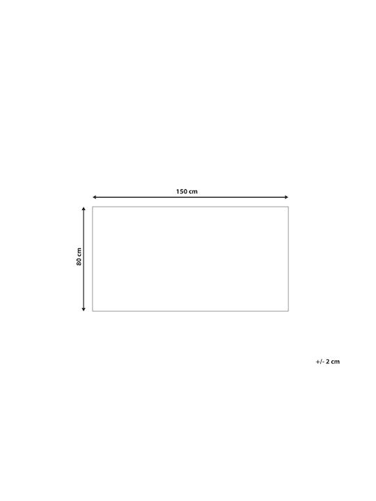 Beliani Χαλί Διάδρομος Μπεζ 80x150cm
