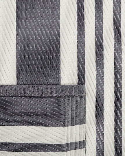 Beliani Rug Outdoor Rectangular Black