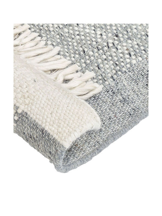 Beliani Χαλί Ορθογώνιο Μάλλινο Grey 160x230cm