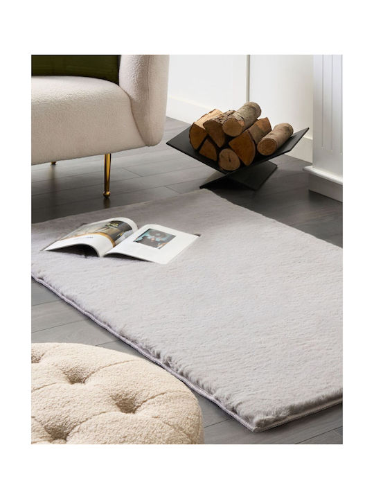 Beliani Χαλί Διάδρομος Grey 80x150cm