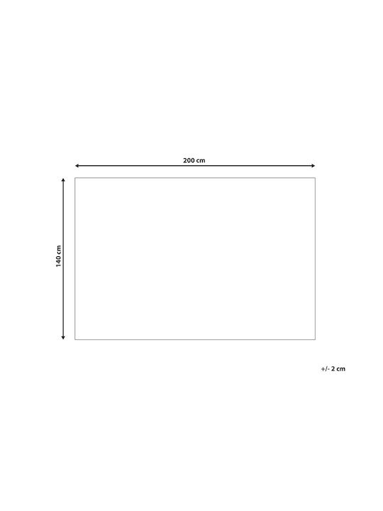 Beliani Χαλί Ορθογώνιο Φούξια 140x200cm