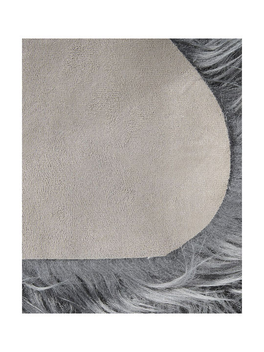 Beliani Χαλί Ορθογώνιο Grey 60x90cm