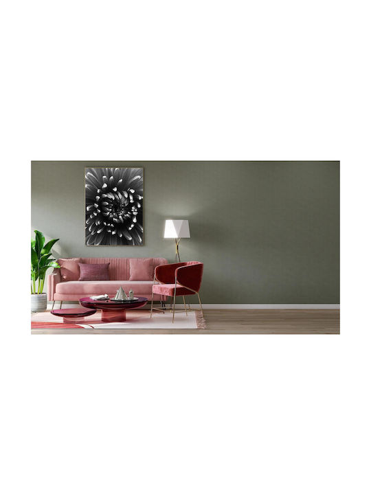 Abstract Black White Flower Painting 40x65