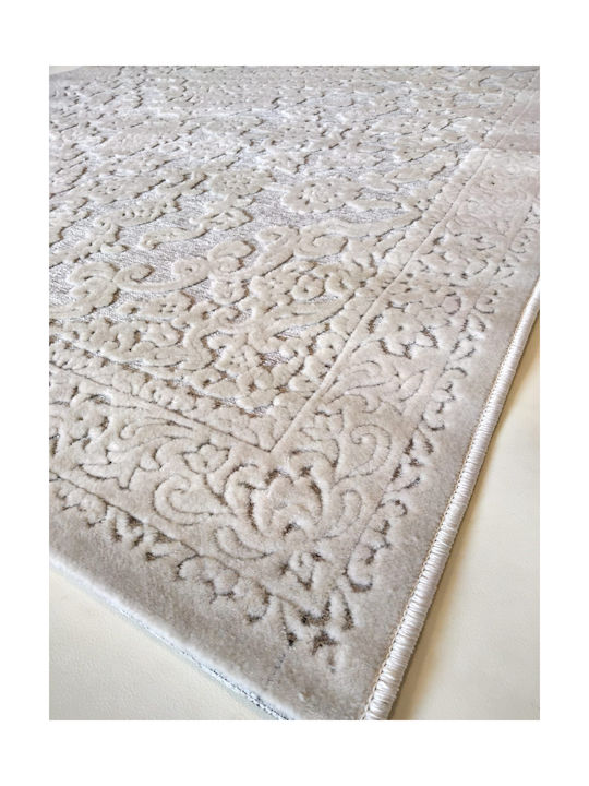 Klonaras MUSE 522/W Rug Rectangular Silver Cream