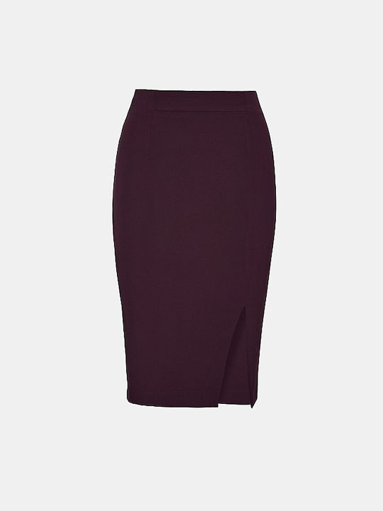 Lynne Pencil Midi Skirt Cherry