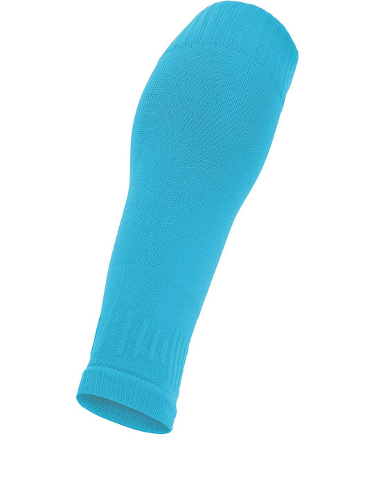 Macron Leg Sleeves For Football Shin Guards Blue 1 Pair