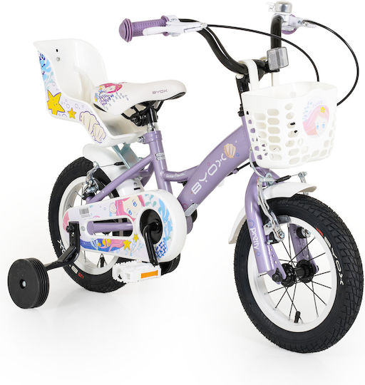 Byox Princess 12" Kinderfahrrad BMX Lila