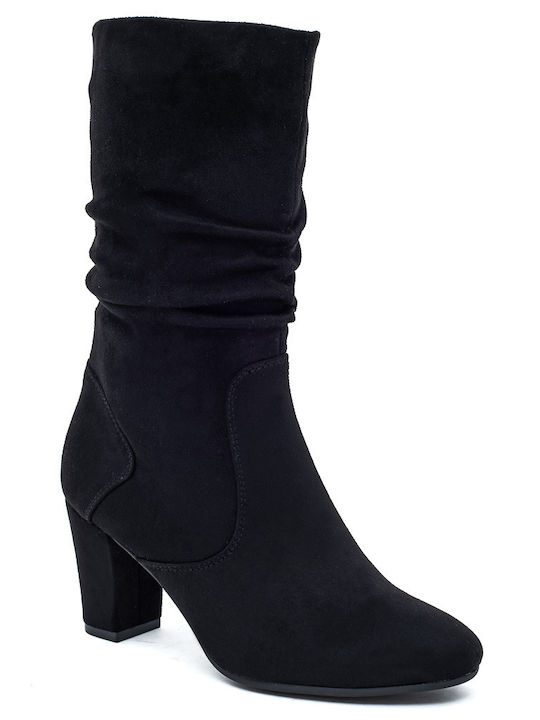 Laura Virgili Suede Women's Boots Black