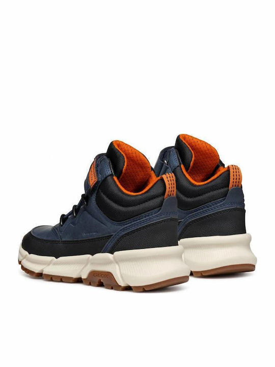 J Flexyper Plus B Abx Kids Sneakers High Anatomic with Scratch Blue