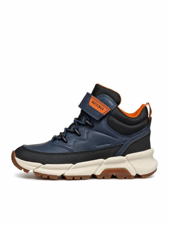 J Flexyper Plus B Abx Kids Sneakers High Anatomic with Scratch Blue
