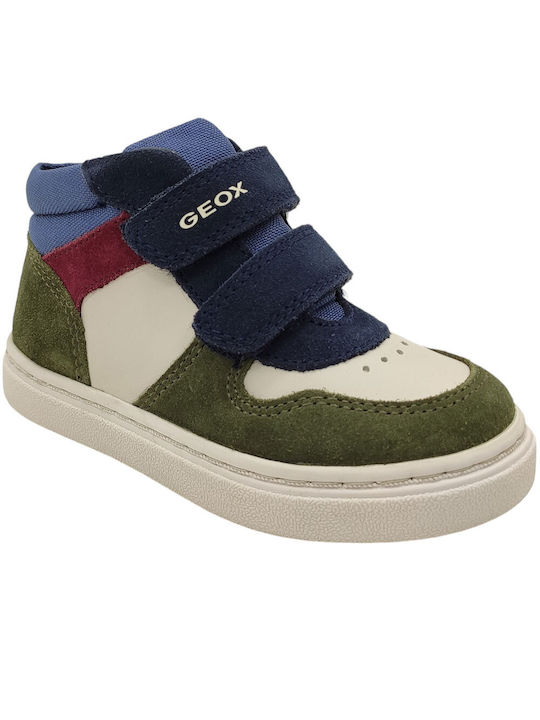 Geox Kids Leather Boots Green