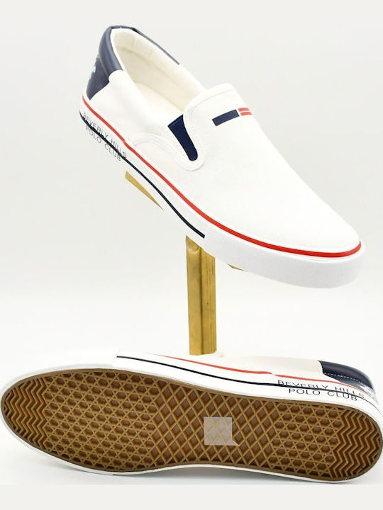 Πάνινα Ανδρικά Slip-On Λευκά