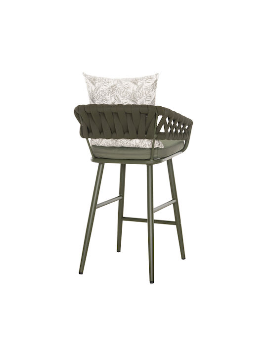 Stool for Bar Outdoor Dark Olive