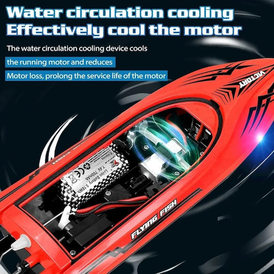 Iuni Hj811 Remote Control Boat Rc Racing Speed Boat Drift Speed 25 Km H 2.4ghz