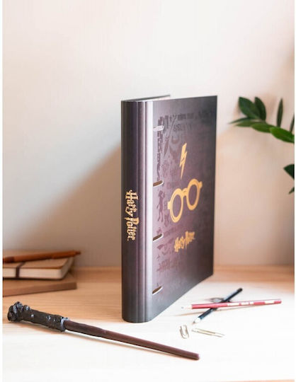 Harry Potter A4 Binder 4 Rings Elastic Band