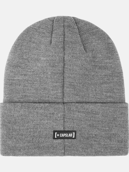Beanie Beanie Knitted in Gray color