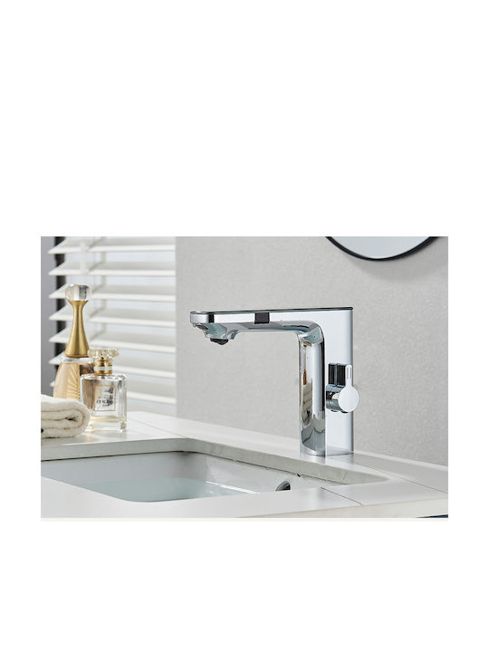 Mixing Sink Faucet with Photocell Sensor Silver D86Z9YYBM