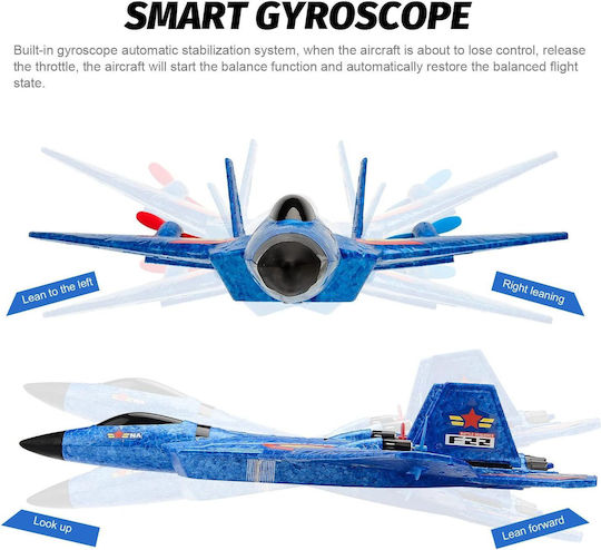 Τηλεκατευθυνόμενο Μαχητικό F22 Rc Jet 2.4ghz Blue