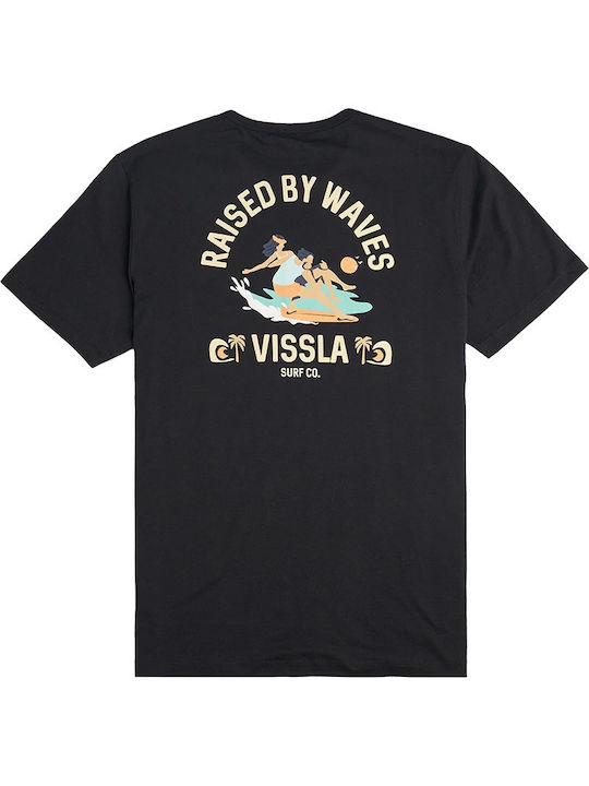 Vissla Ανδρικό T-shirt Κοντομάνικο Μαυρο