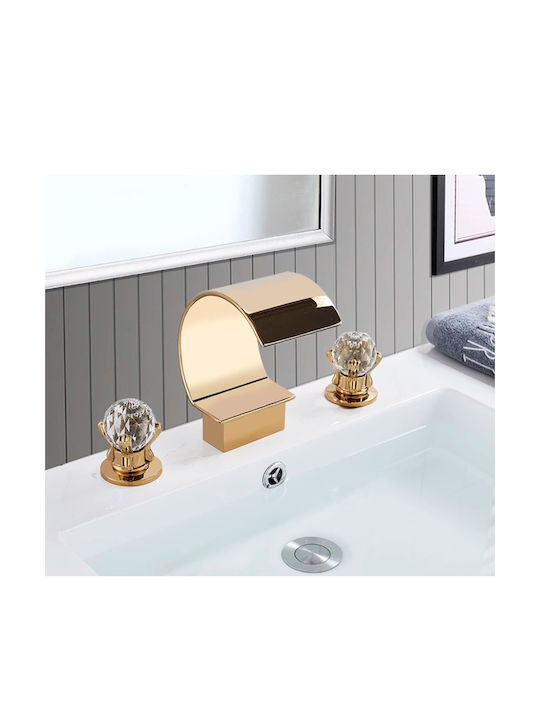 DX63CKMBM Mischung Waschtischarmatur Gold