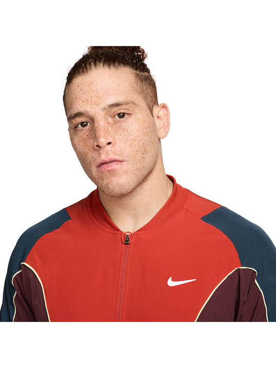 Dri-FIT Ανδρική Ζακέτα Κόκκινη