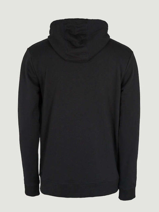 Men's Cardigan with Hood Black