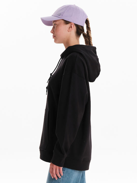 Women's Sweatshirt Hooded Black