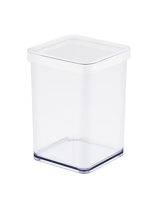 Rotho Babydesign Loft Vase General Use with Lid Plastic White 1000ml