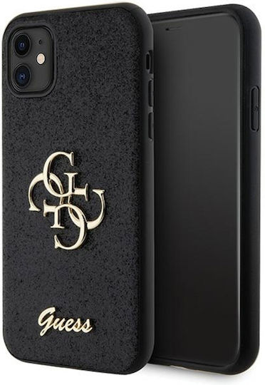 Guess Glitter Script Back Cover Πλαστικό Μαύρο (Apple iPhone 11/XR)