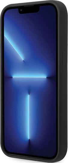 BMW Umschlag Rückseite Silikon Schwarz (Apple iPhone 14 Pro)