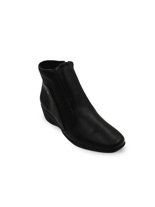 Piccadilly Damen Chelsea Stiefeletten mit mittlerem Absatz Schwarz