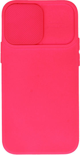 Powertech Umschlag Rückseite Silikon Rosa (iPhone 15 Plus / 16 Plus)
