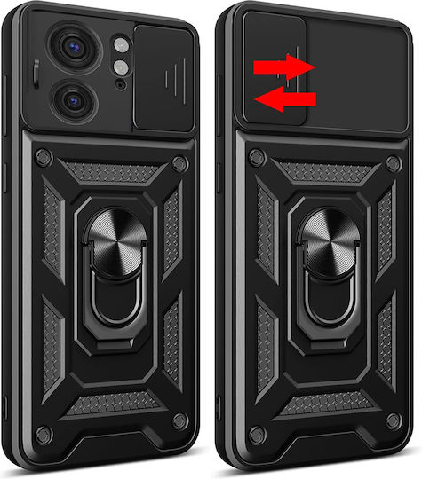 Techsuit Shield Back Cover Plastic / Silicon Negru (Motorola Edge 40)