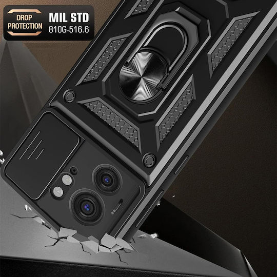 Techsuit Shield Back Cover Plastic / Silicon Negru (Motorola Edge 40)