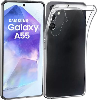 Coperta din spate Silicon 1mm Transparent (Galaxy A55)