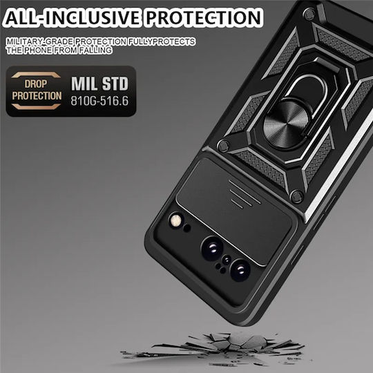 Techsuit Camshield Back Cover Silicone / Plastic Black (Google Pixel 8a)