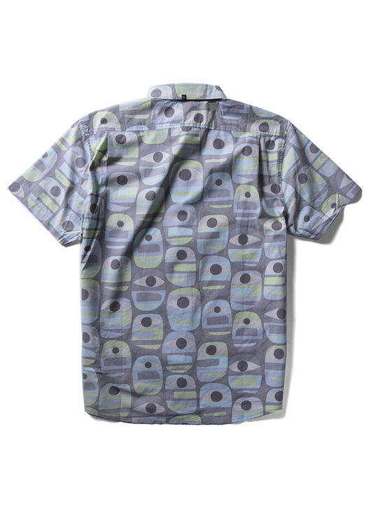 Vissla Men's Shirt Short Sleeve Cotton Green