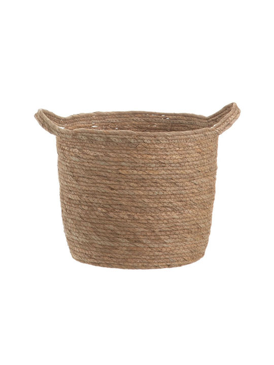 Set of Decorative Baskets Straw 33x33x26cm 3pcs BigBuy