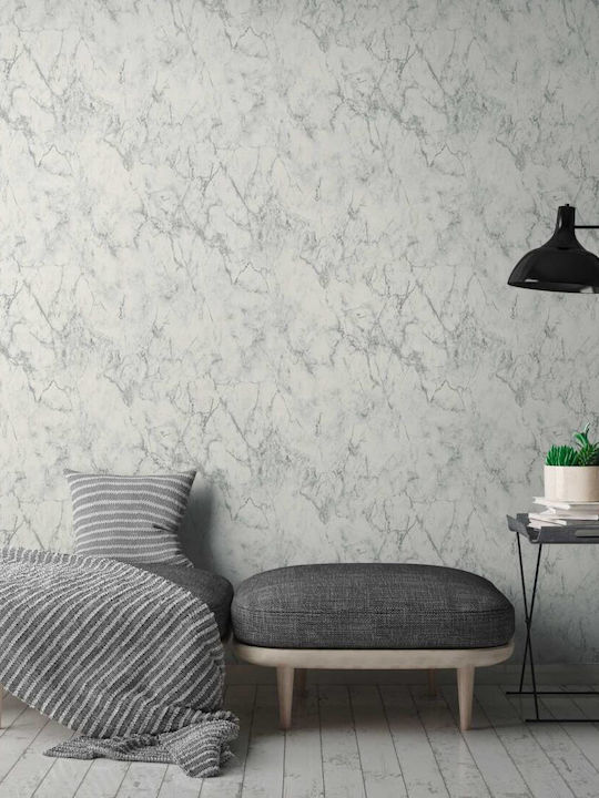 Wall Wallpaper Marble Vinyl Gray 1000x53cm Washable