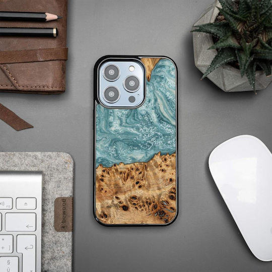 Bewood Back Cover Silicon Albastru (iPhone 15 Pro)
