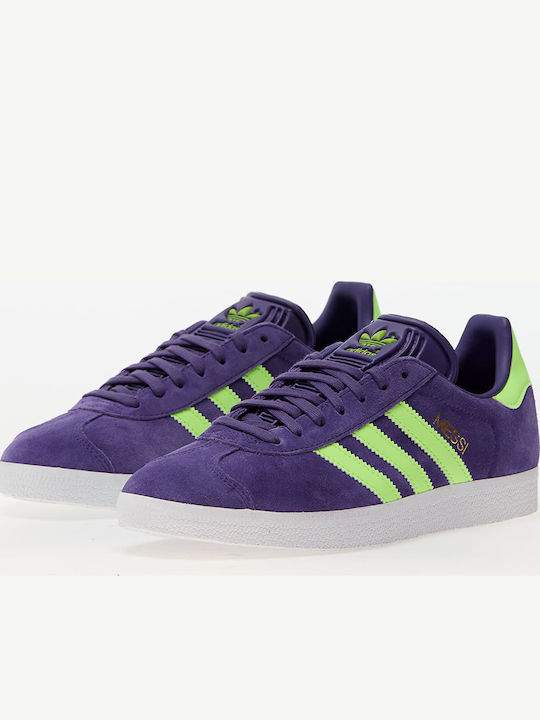 adidas Gazelle Messi Маратонки University Purple / Lucid Lemond / Ftw White