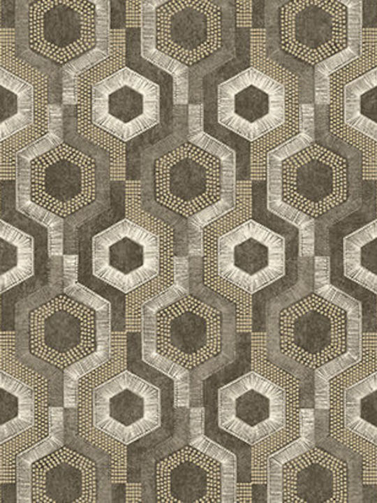 Wallpaper Galactik Rayure Brown L1005xW53cm